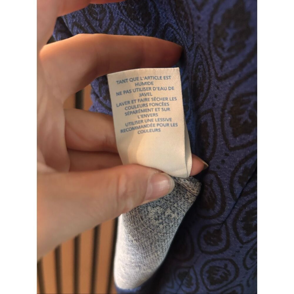Boden Easy Notch Shift Dress with Pockets Carbon Blue Sz 2R - Picture 8 of 8